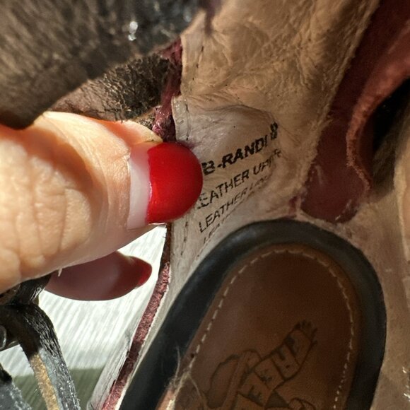 Freebird By Steven Randi Red Crocodile Ankle Strap Boots Sz 8 Women - Picture 9 of 10